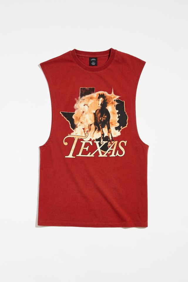Texas Lone Horse Muscle Tee