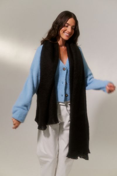 Urban Outfitters Sammi Nubby Scarf In Black