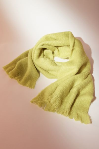 Urban Outfitters Sammi Nubby Scarf In Lime