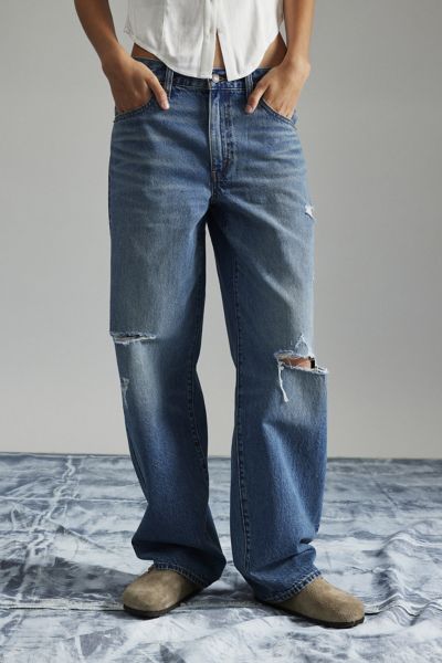 Levi's Baggy Dad Jean In She Said Why, Women's At Urban Outfitters In Blue