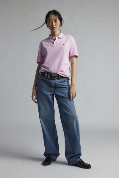 Levi's Baggy Dad Medium Wash Cotton Denim Mid-rise Wide-leg Jeans In Indigo