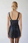 UO Fast Lane Faux Leather Moto Mini Dress | Urban Outfitters