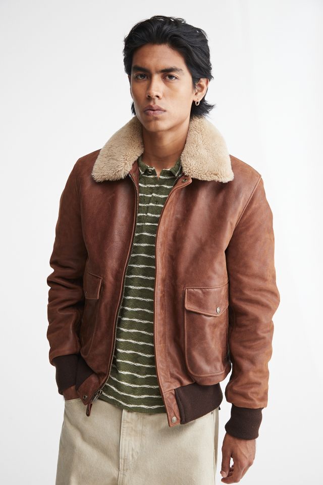 Schott Buffalo Leather Bomber Jacket