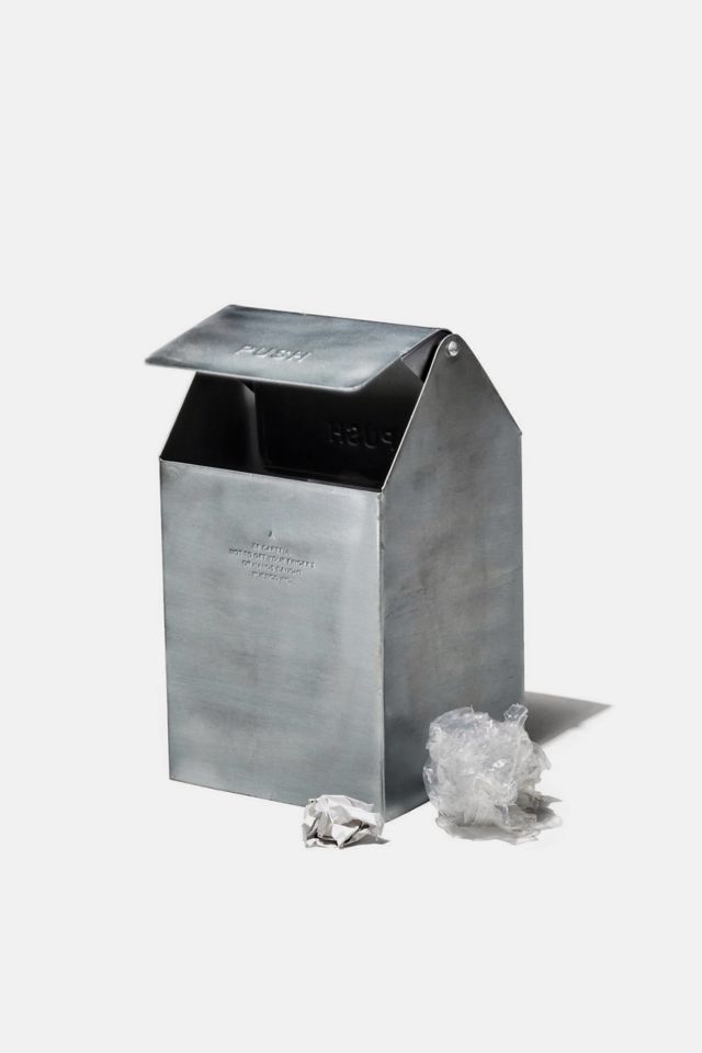 Puebco Reclaimed Stainless Steel Countertop Dustbin #1