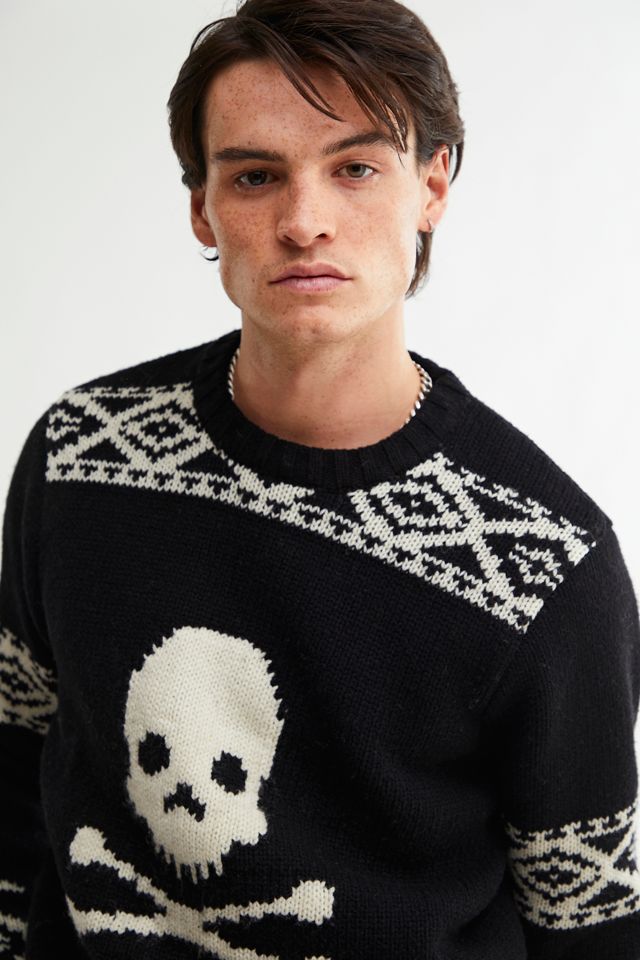 Schott Skull Crew Neck Sweater | Urban Outfitters Canada