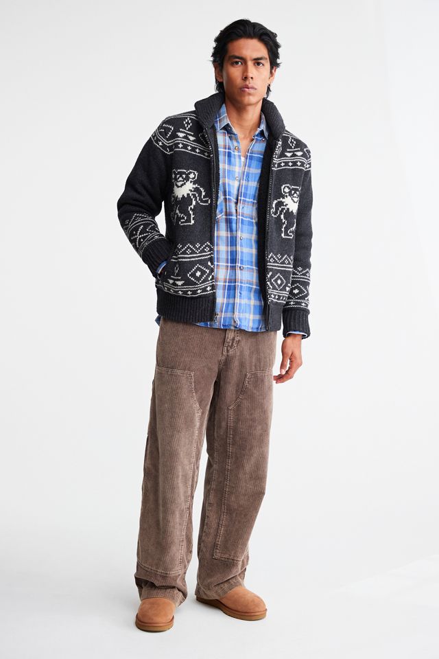 Schott X Grateful Dead Dancing Bears Zip Sweater | Urban Outfitters