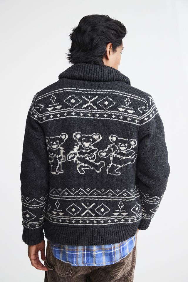 Schott X Grateful Dead Dancing Bears Zip Sweater | Urban