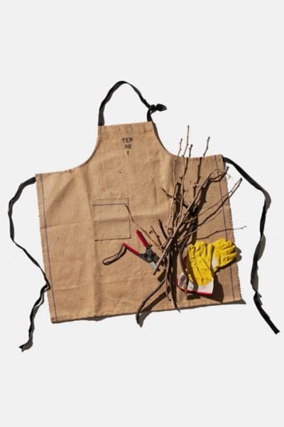 Puebco Florist Jute Apron In Natural