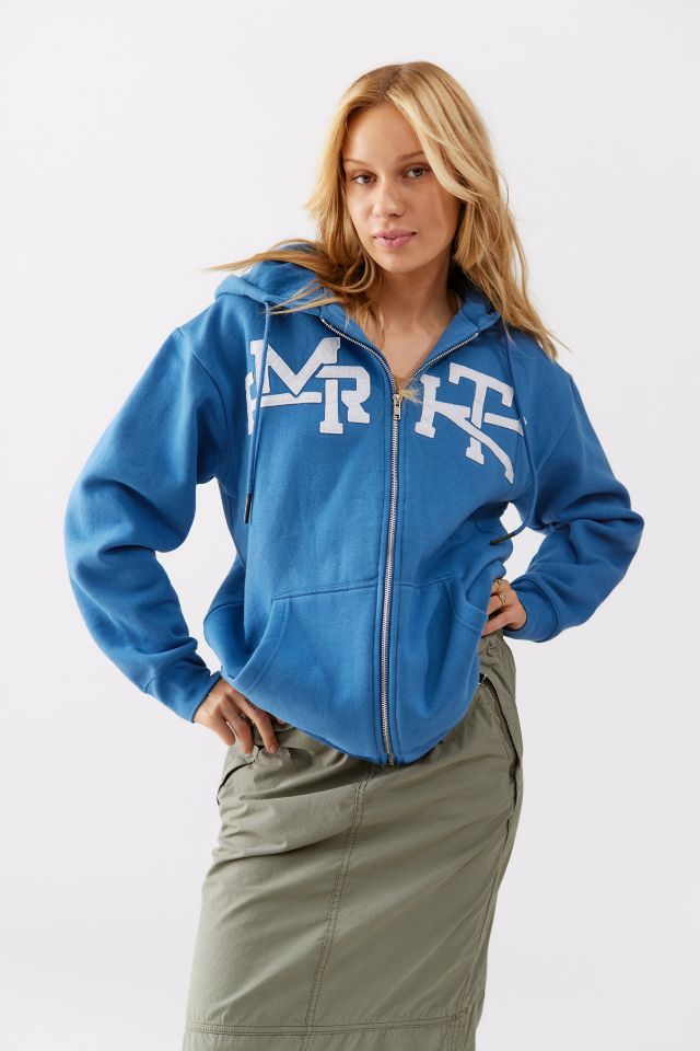 Sweat à Capuche Zippé Exclusif UO Market Logo Empilé #4