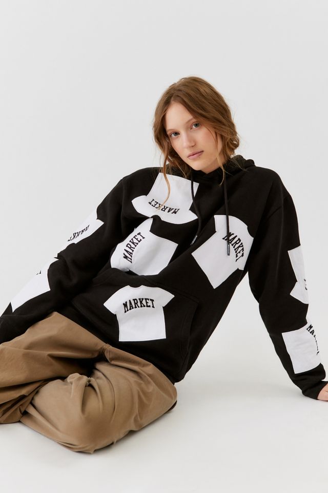 Market UO Exclusive T-Shirt Patch Hoodie Sweatshirt #4