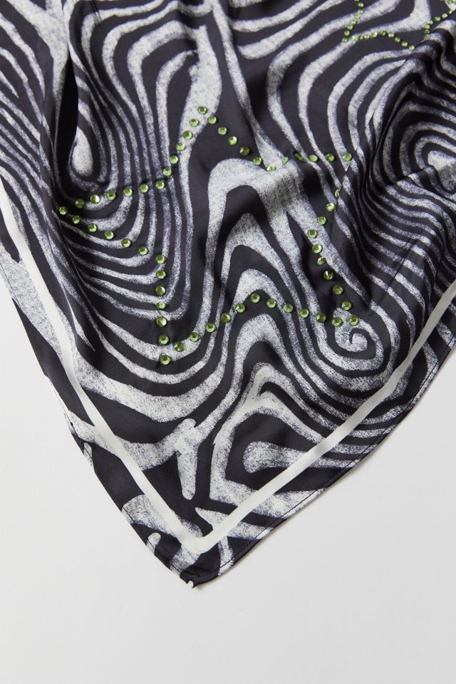 Rhinestone Silky Square Urban Outfitters