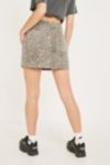 BDG Leopard Print Twill Mini Skirt | Urban Outfitters