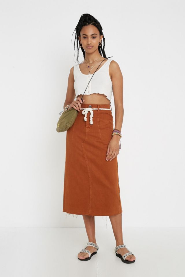 BDG Denim Midi Skirt | Urban Outfitters