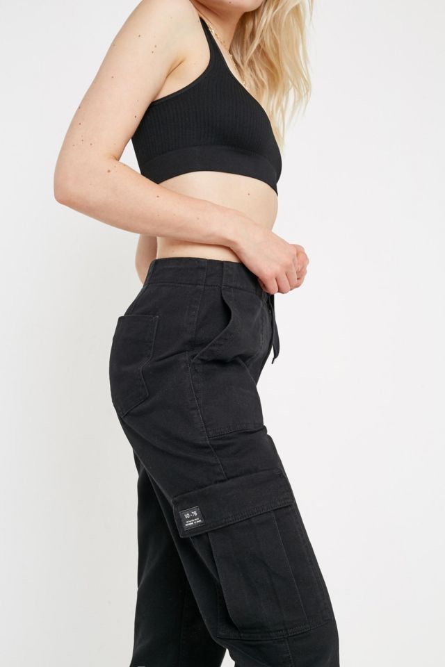 BDG Black Authentic Buckle Cargo Pant