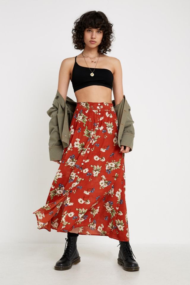 Urban outfitters 2024 button down skirt