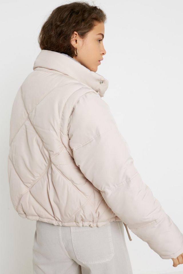 Urban outfitters white outlet puffer jacket