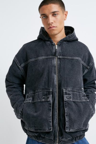 UO Washed Denim Hooded Jacket | Urban Outfitters