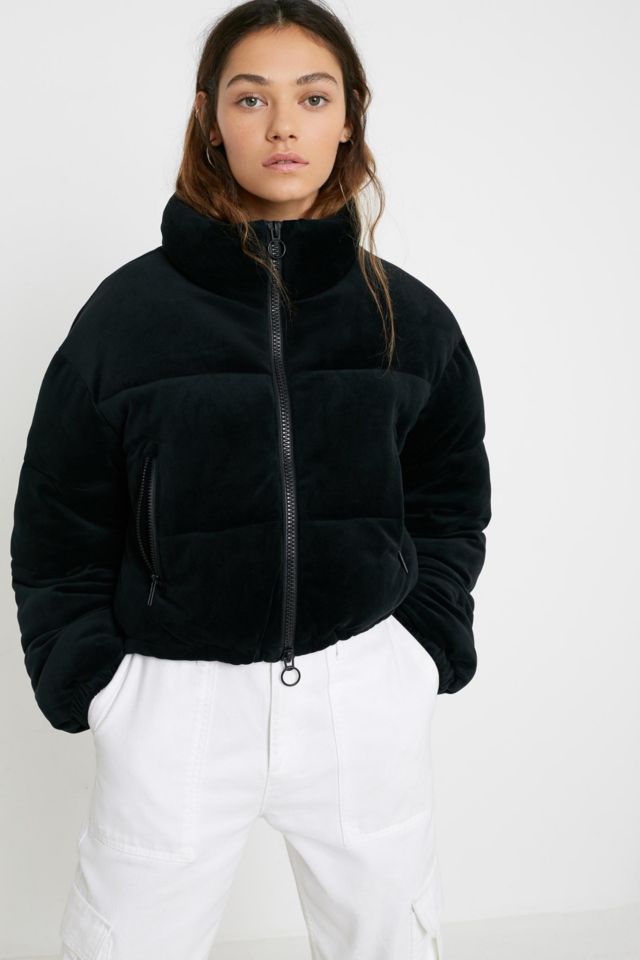 Velvet puffa outlet coat