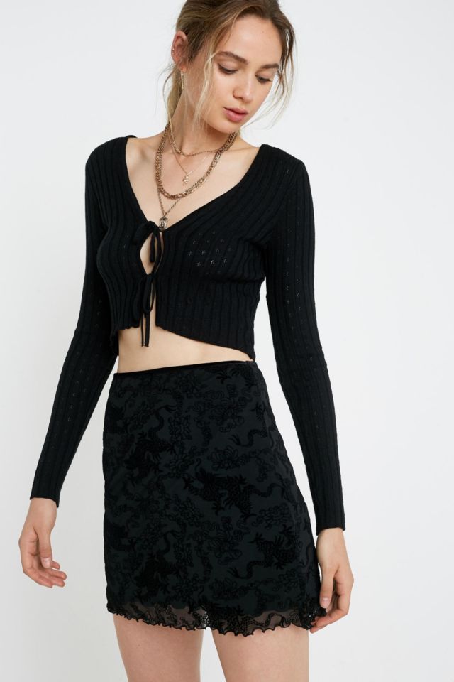 Black mini skirt outlet urban outfitters