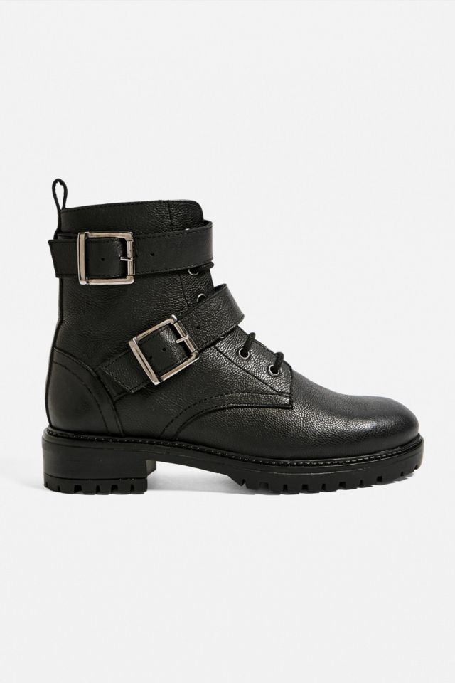 UO Buckle Lace-Up Boot | Urban Outfitters
