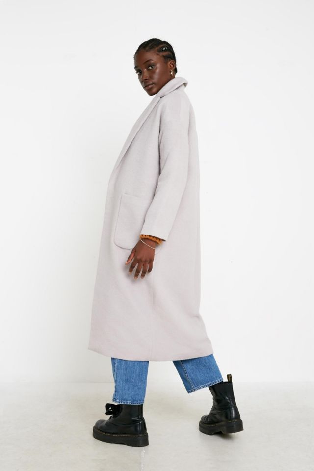 Urban outfitters pink purchases duster coat