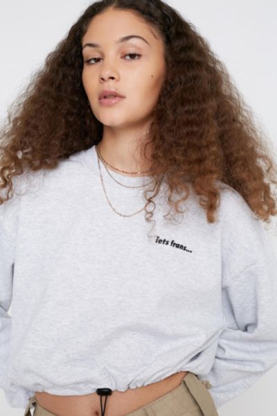 Iets frans bubble hem sweatshirt sale