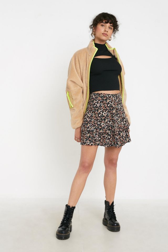 Urban outfitters clearance floral mini skirt