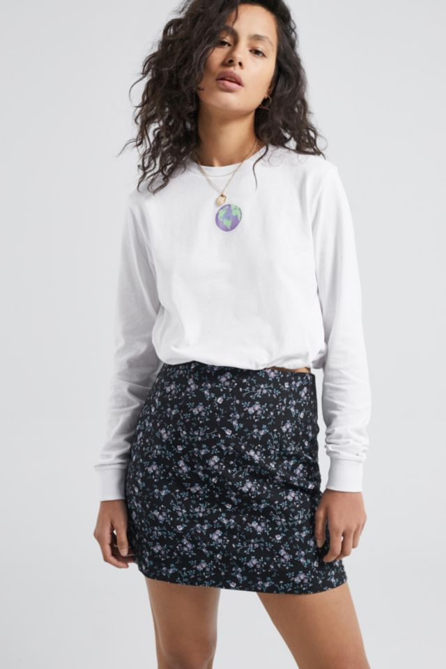 Urban outfitters shop floral mini skirt