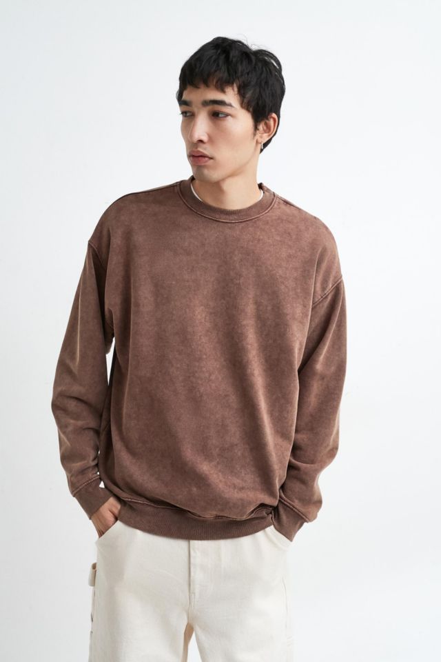 Brown Crewneck Sweatshirts for Men