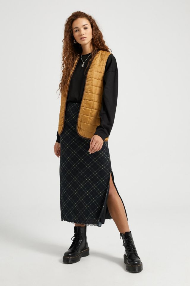 Urban outfitters plaid outlet midi skirt