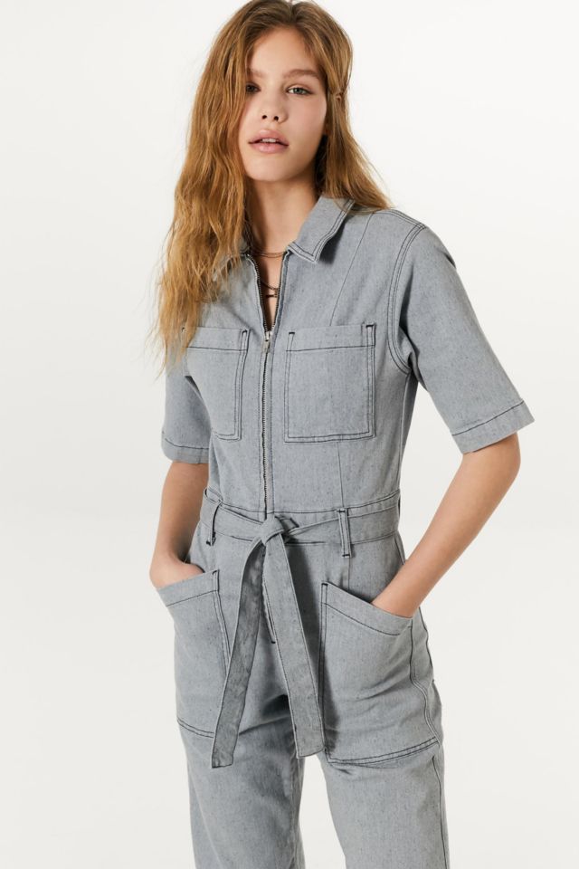 BDG Blue Belted Jumpsuit #1