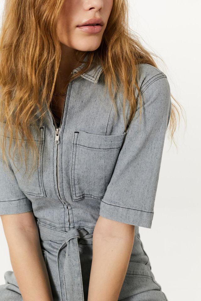 BDG Blue Belted Jumpsuit #2