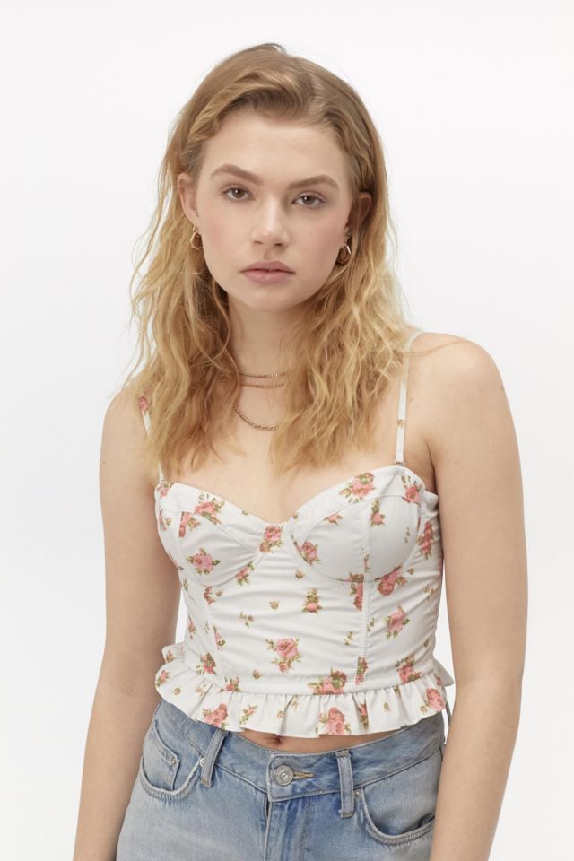 Urban Outfitters UO Charlotte Acid Wash Corset