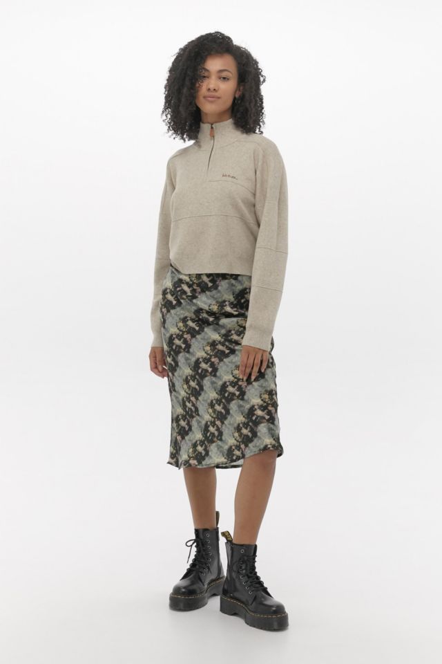 Urban outfitters hotsell satin midi skirt