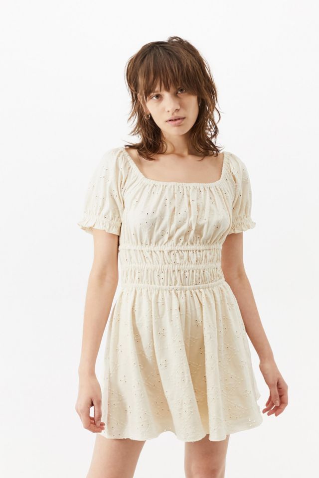 UO Jersey Eyelet Romper | Urban Outfitters