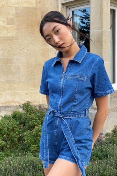 Urban outfitters hotsell denim jumpsuit