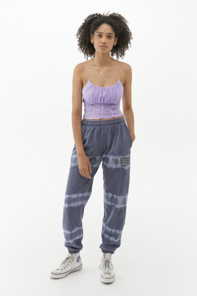 Iets frans purple tie dye 2024 joggers