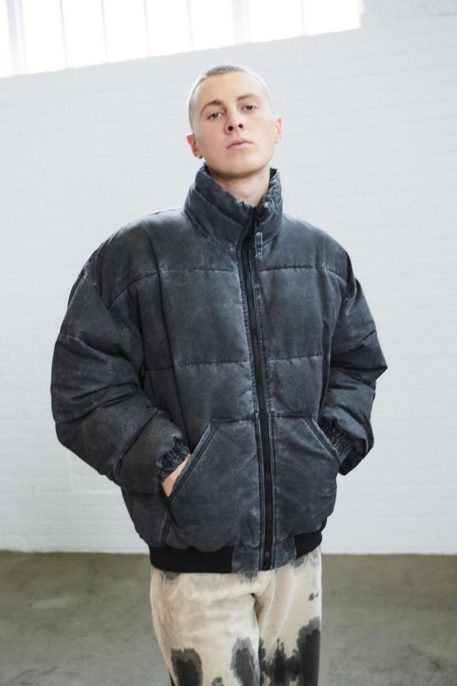 Urban outfitters shop grey puffer jacket