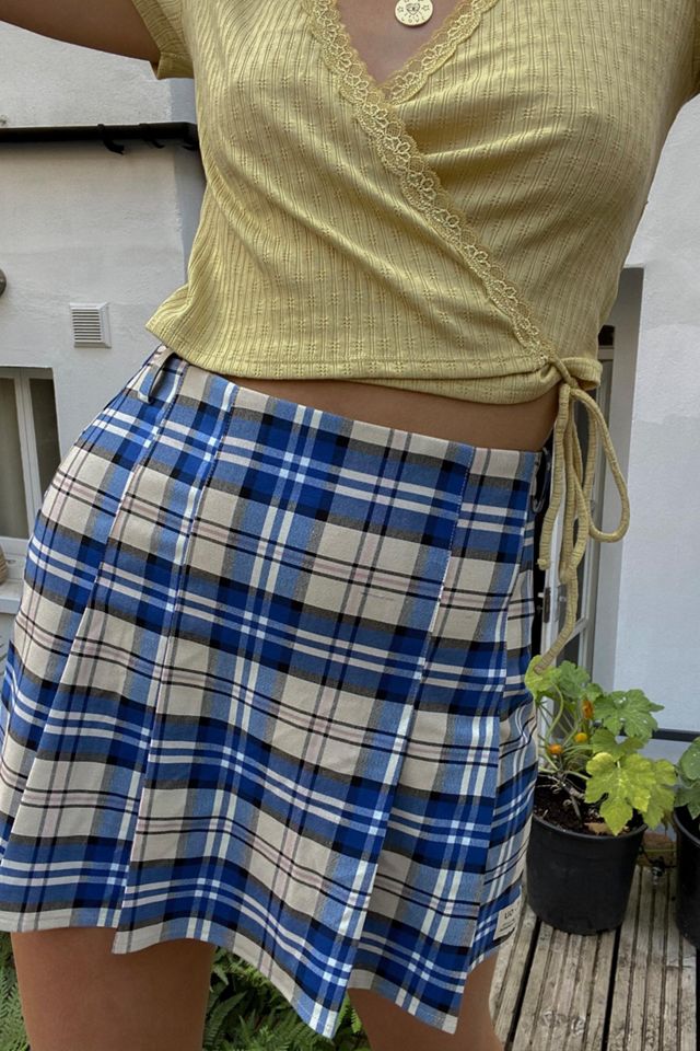 UO Boxy Pleated Plaid Kilt Skirt | Urban Outfitters