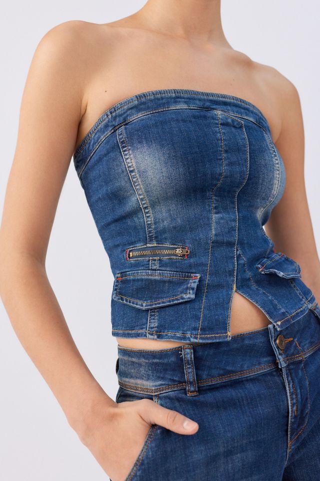 90s buy miss sixty denim corset