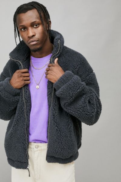 UO Sherpa Bomber Jacket Urban Outfitters