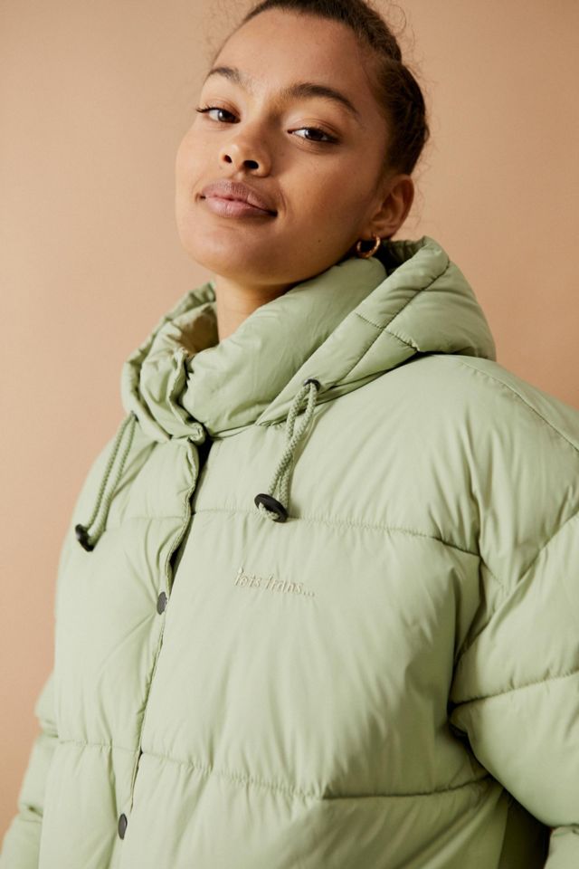 Urban outfitters hooded puffer jacket hot sale