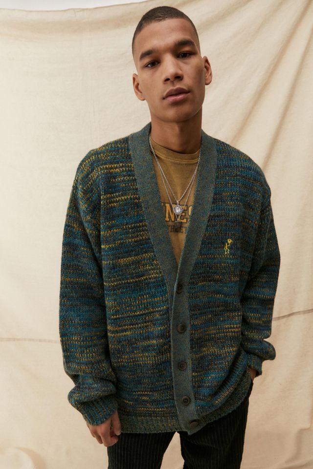 UO Blue & Yellow Twisted Cardigan | Urban Outfitters