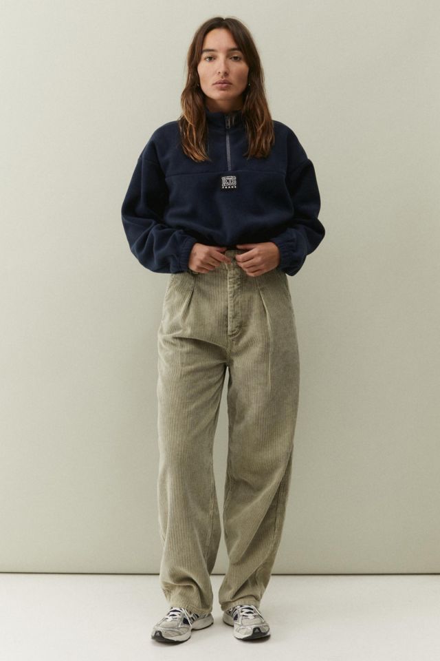 BDG Khaki Corduroy Erin Cocoon Pant | Urban Outfitters