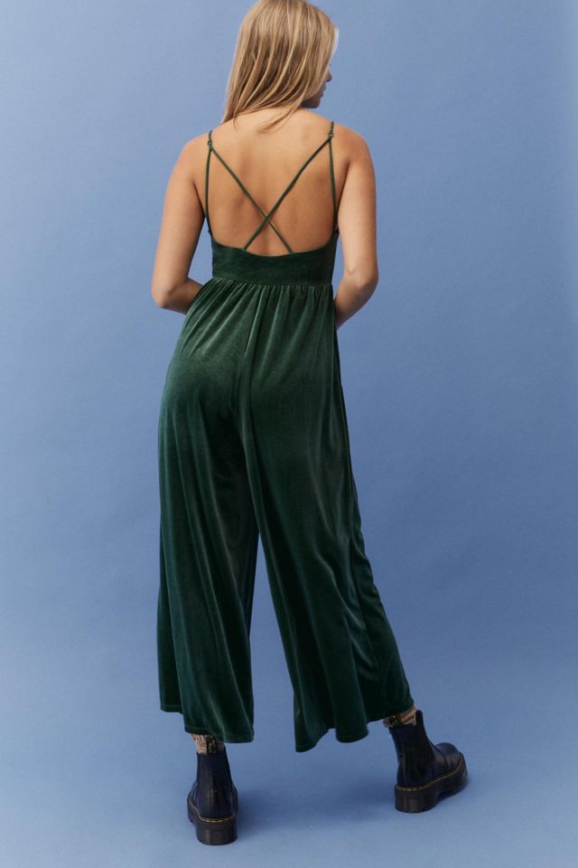 Urban outfitters store velvet overalls