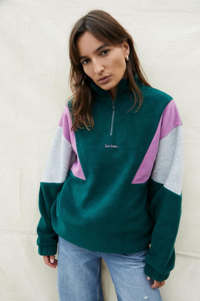 iets frans... Green Panelled Track Top | Urban Outfitters