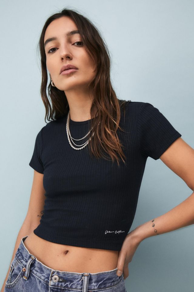 Urban Outfitters Out From Under Everyday Seamless Stretch Long-Sleeved Baby  Tee