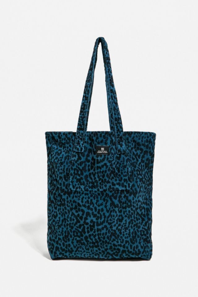 UO Leopard Print Corduroy Tote Bag