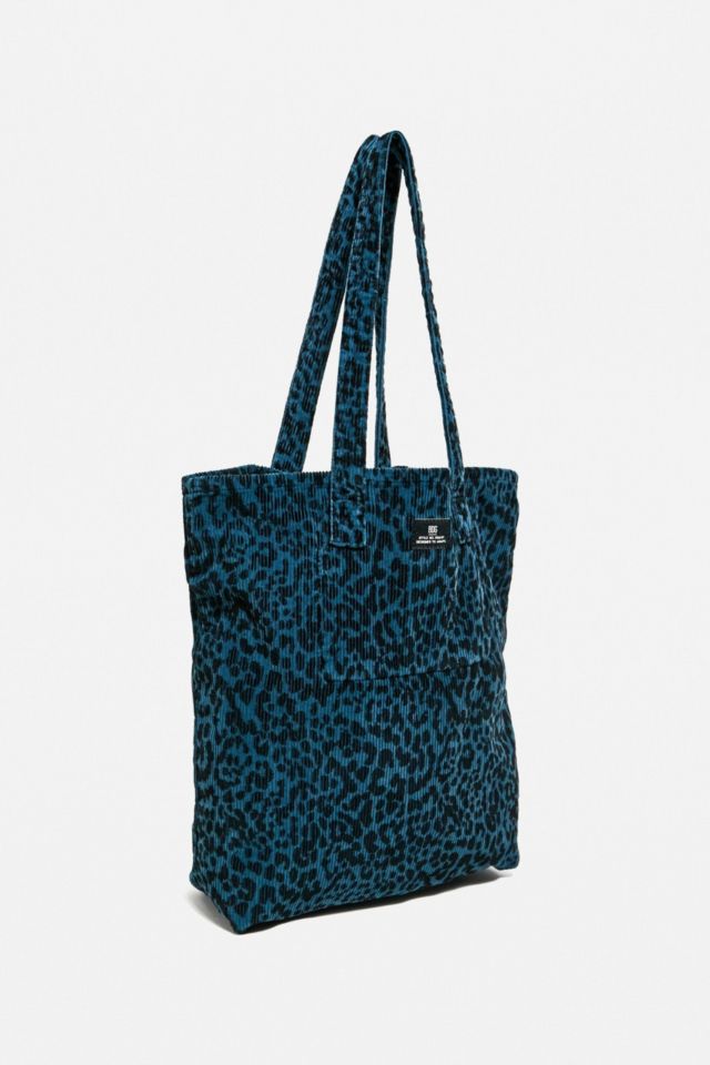 UO Leopard Print Corduroy Tote Bag