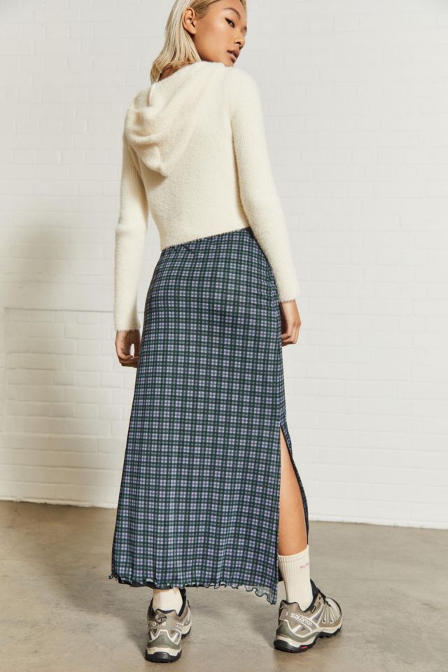 Plaid maxi outlet skirt urban outfitters